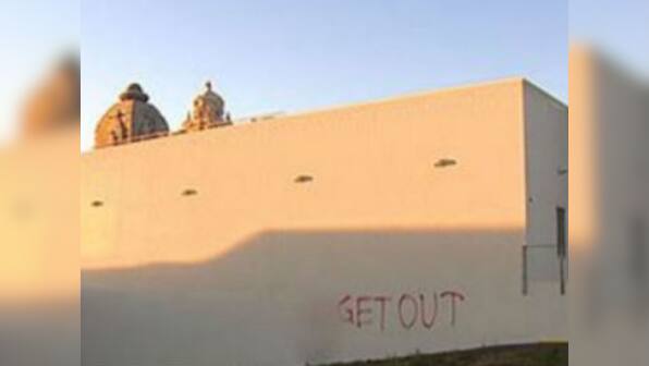 'Get-out' spray-painted on wall in attack on Hindu temple in Washington state 