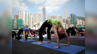 Indian yoga teacher sets Guinness record in Hong Kong