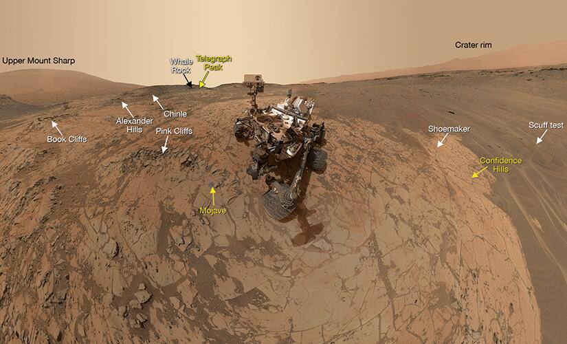NASA's Mars Curiosity Rover clicked this selfie.
