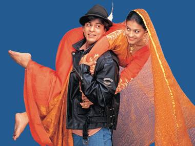 Shah Rukh Khan and Kajol in Dilwale Dulhaniya Le Jayenge.