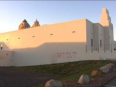 Hindu temple vandalised in US, Get Out scribbled on the wall