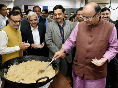 FM makes 'Halwa' to celebrate printing of budget document FM makes 'Halwa' to celebrate printing of budget document