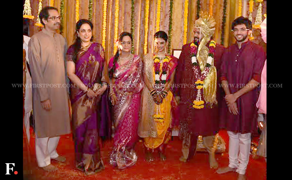 Balasaheb Thackray's Grand Son and Smita Thackray's younger Son Rahul and Aditi Redkar Wedding Ceremonny( Pics by Sachin Gokhale )