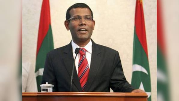 Former Maldives president Mohamed Nasheed returns from self-imposed exile in London after two years