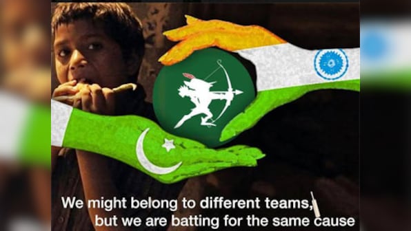 As India battles Pakistan in the World Cup, Robin Hood Army, first set up in Delhi, debuts in Karachi