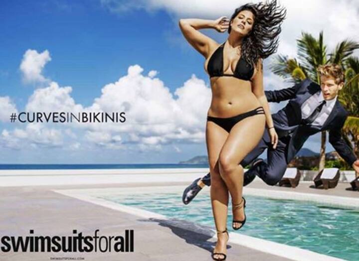 If you've got it, flaunt it! Plus size Sports Illustrated model ad in latest Swimsuit issue