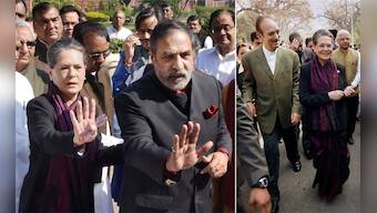 Coal scam summon: Congress leaders, led by Sonia, march in support of Manmohan Singh