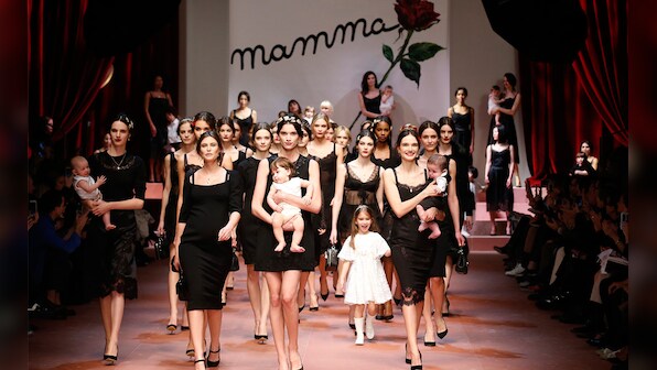 Babies to pregnant model: Dolce & Gabbana celebrates motherhood at Milan Fashion Week