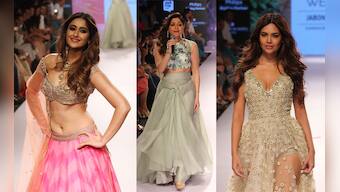Sheer, Glitter, Bling: LFW Summer Resort 2015 featuring Ileana D'Cruz, Isha Gupta and Kanika Kapoor