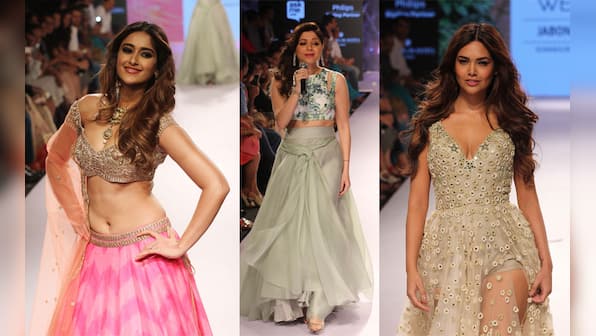 Sheer, Glitter, Bling: LFW Summer Resort 2015 featuring Ileana D'Cruz, Isha Gupta and Kanika Kapoor