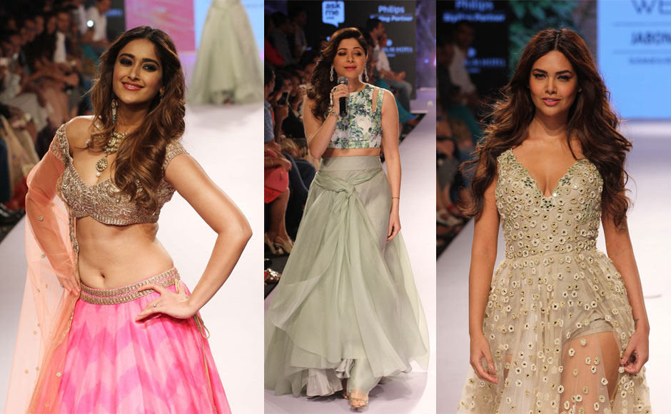 Sheer, Glitter, Bling: LFW Summer Resort 2015 featuring Ileana D'Cruz, Isha Gupta and Kanika Kapoor Sheer, Glitter, Bling: LFW Summer Resort 2015 featuring Ileana D'Cruz, Isha Gupta and Kanika Kapoor