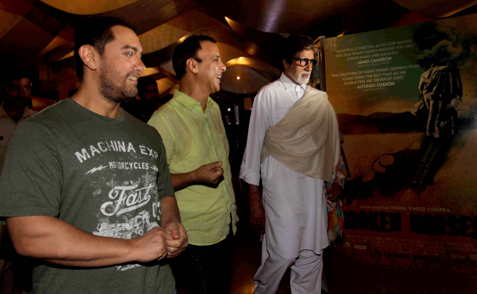 Big B, Aamir launch trailer of Vidhu Vinod Chopra's Hollywood debut film Broken Horses Big B, Aamir launch trailer of Vidhu Vinod Chopra's Hollywood debut film Broken Horses