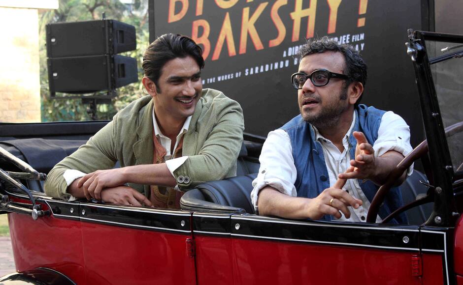 Bollywood actor Sushant Singh Rajput and filmmaker Dibakar Banerjee during the 2nd trailer launch of film Detective Byomkesh Bakshy! in Mumbai, India on March 9, 2015. SOLARIS IMAGES