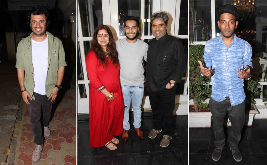 Bollywood filmmaker Vikas Bahl, Bollywood Singer Rekha Bhardwaj, actor Aasmaan Bhardwaj, filmmaker Vishal Bhardwaj, Dancer and choreographer Dharmesh Yelande. Solaris Images