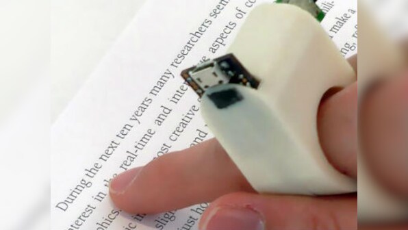 New finger-mounted device from MIT converts text to audio for visually impaired