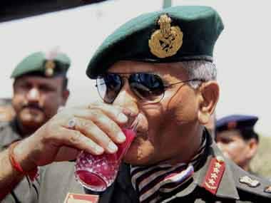 File photo of former Army Chief and now MoS for External Affairs General VK Singh