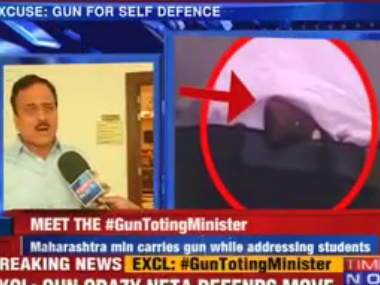 Maharashtra CM Fadnavis defends Girish Mahajan for carrying revolver at event for kids Maharashtra CM Fadnavis defends Girish Mahajan for carrying revolver at event for kids