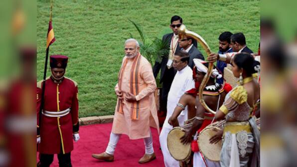 28 years after Rajiv Gandhi's near disastrous visit, confident PM Modi strides into Sri Lanka