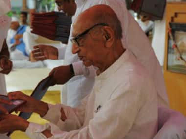 Narayan Desai in a file photo. AFP