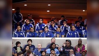 Lionel Messi takes in Basketball game with Argentinian teammates