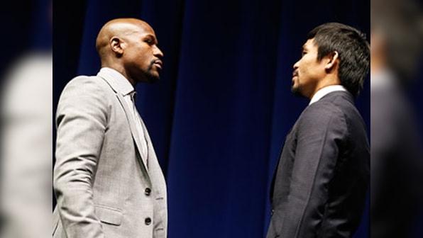Mayweather-Pacquiao come face-to-face at press conference to hype megafight
