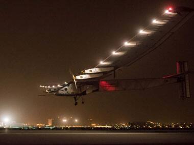 The solar-powered plane Solar Impulse 2. AP