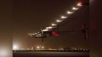 World's first solar-powered plane takes off for Varanasi from Ahmedabad
