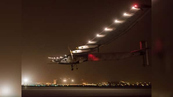World's first solar-powered plane takes off for Varanasi from Ahmedabad
