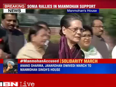 We are fully behind Manmohan Singh, sure he will be vindicated: Sonia Gandhi We are fully behind Manmohan Singh, sure he will be vindicated: Sonia Gandhi