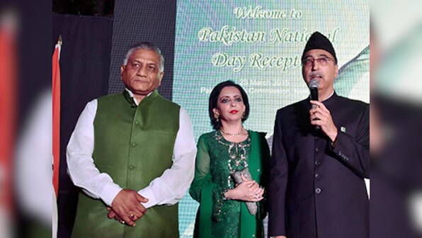 VK Singh tweets #Disgust, #Duty after attending Pak National Day celebrations