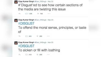 VK Singh's excuse for #Disgust tweet: An overeager aide and an untimely phone call