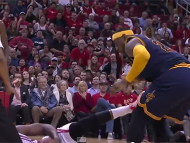 NBA: Harden suspended a game for kicking James below the belt NBA: Harden suspended a game for kicking James below the belt