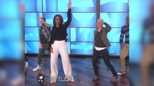 Watch Michelle Obama dance to ‘uptown funk’ with Ellen DeGeneres