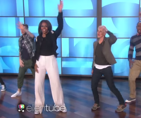 Watch Michelle Obama dance to ‘uptown funk’ with Ellen DeGeneres Watch Michelle Obama dance to ‘uptown funk’ with Ellen DeGeneres