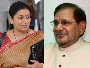 From Smriti Irani to Kanimozhi: Sharad Yadav's 'compliments' are as sexist as his jibes From Smriti Irani to Kanimozhi: Sharad Yadav's 'compliments' are as sexist as his jibes