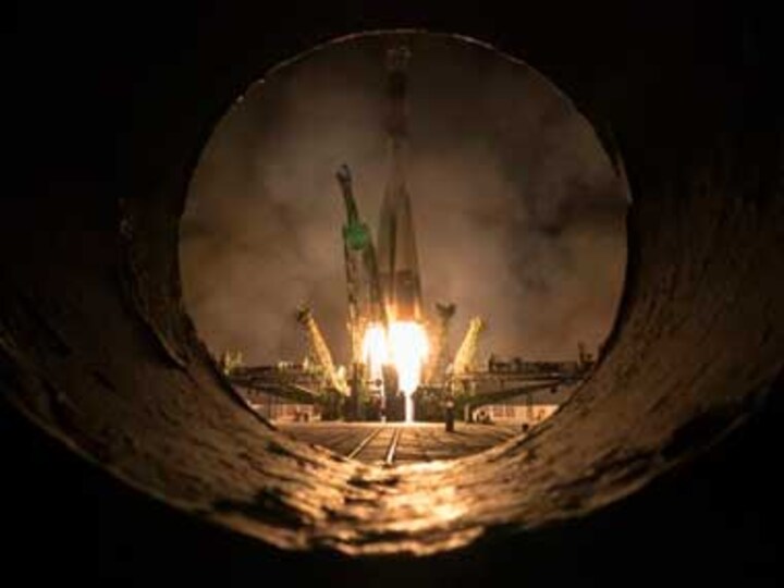 Astronauts float into International space station for NASA's first ever 1-year mission