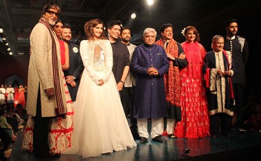 The Bachchans, the Kapoors and the Sinhas: Bollywood stars attend Shabana Azmi's Mijwan fashion show