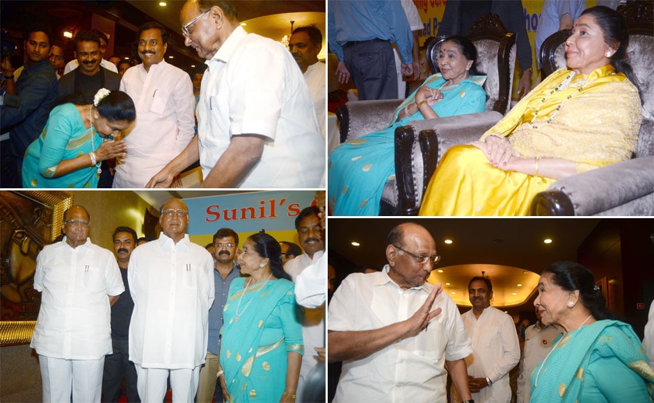 Unusual choice? Sculptor unveils wax statues of Sharad Pawar and Asha Bhosle