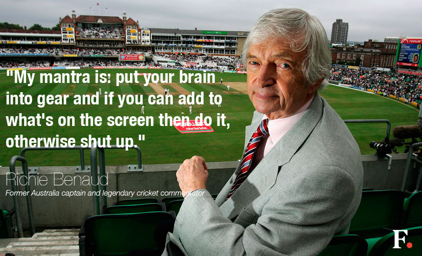 Crisp style, dry humor, commentating genius: A pick of Richie Benaud's best quotes Crisp style, dry humor, commentating genius: A pick of Richie Benaud's best quotes