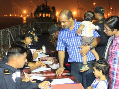 Forty six Indians rescued from Yemed arrive in home state Tamil Nadu Forty six Indians rescued from Yemed arrive in home state Tamil Nadu