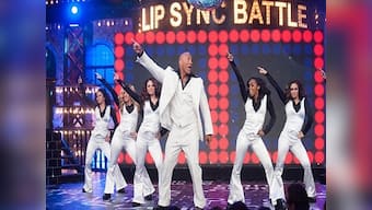 Solid as a rock: Watch Dwayne Johnson lip syncing to Taylor Swift's Shake It Off
