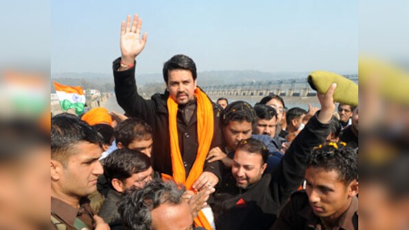 Warn your family about bookies, since they are proven gamblers: Anurag Thakur tells Srinivasan