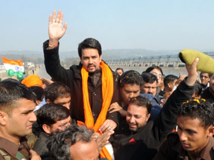 Warn your family about bookies, since they are proven gamblers: Anurag Thakur tells Srinivasan