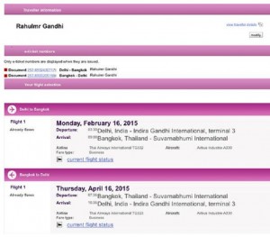 TG323 Bangkok to Delhi: What Rahul Gandhi's ticket tells us, about his sabbatical rumours TG323 Bangkok to Delhi: What Rahul Gandhi's ticket tells us, about his sabbatical rumours