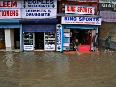 Floods in Kashmir are being monitored by latest technology, said the government. AP