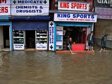 The floods in Kashmir killed 44 people, said the state government. AFP