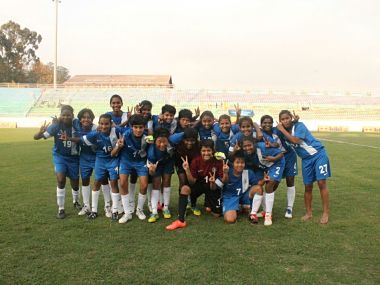 Indian Under-14 girls football team returns home safe from Nepal Indian Under-14 girls football team returns home safe from Nepal