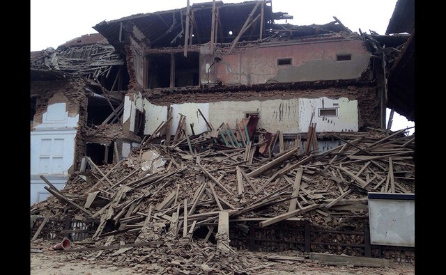 Photos: Buildings flattened in Kathmandu as 7.9 Richter scale quake hit ...