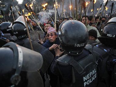 Riot police intervene as anger erupts among Nepal quake survivors Riot police intervene as anger erupts among Nepal quake survivors