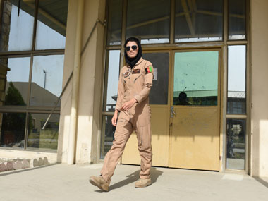 Defying Taliban, threats and dogma: Afghanistan's first female pilot is a true 'Top Gun' Defying Taliban, threats and dogma: Afghanistan's first female pilot is a true 'Top Gun'